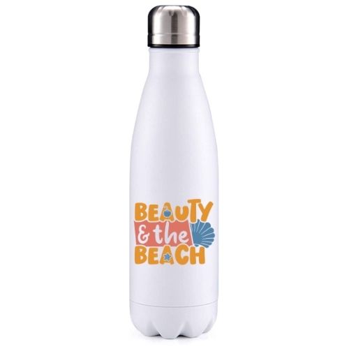 Beauty and the Beach beach inspired insulated metal bottle