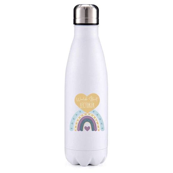 Worlds Best Lecturer insulated metal bottle