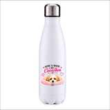 Home is where the Cavachon is insulated metal bottle