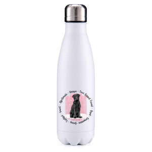 Black Labrador Pink insulated metal bottle