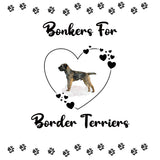 Bonkers for Border Terriers Dog Obsession Insulated Metal Bottle