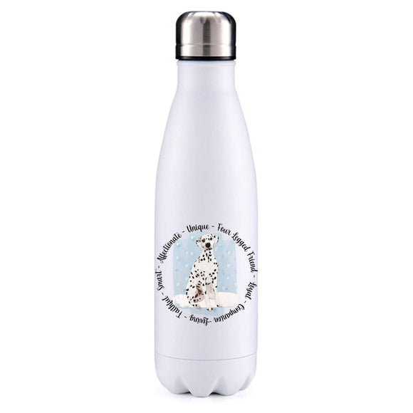 Dalmation less spotty blue insulated metal bottle