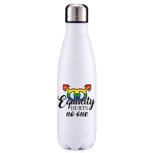 Equality Hurts No one LGBT inspired insulated metal bottle