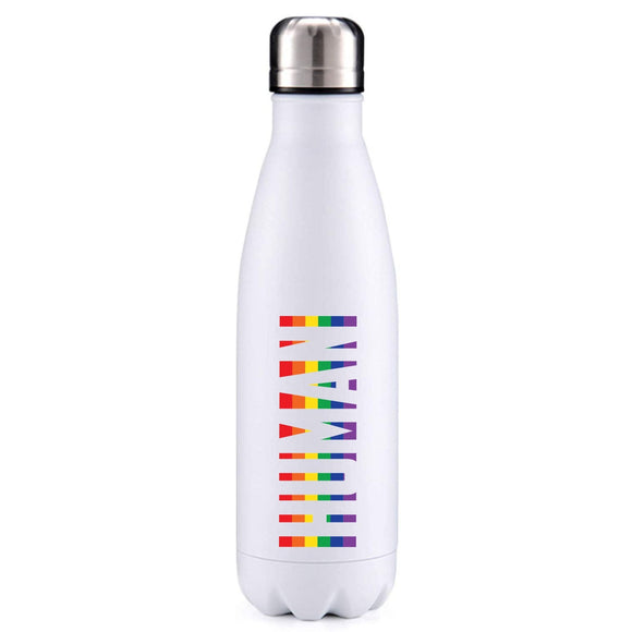 HUMAN LGBT inspired insulated metal bottle