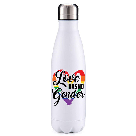 Love has no gender LGBT inspired dog obsession insulated metal bottle