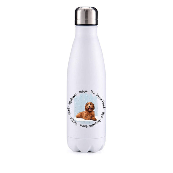 Labradoodle Blue Insulated Metal Bottle