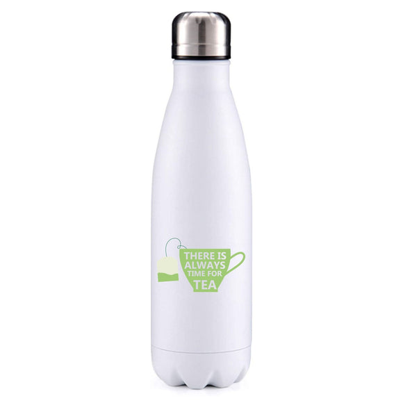 Always time for tea insulated metal bottle