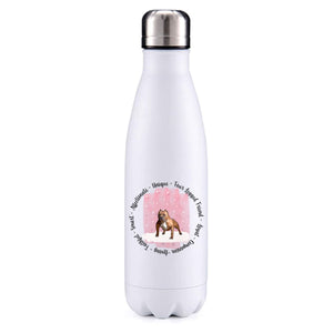 American Pocket Bully Pink insulated metal bottle
