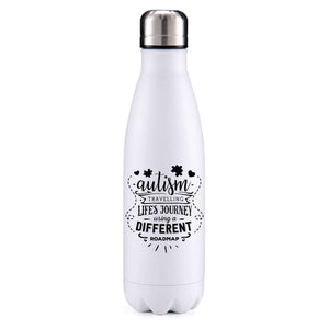 Autism - A different road map insulated metal bottle
