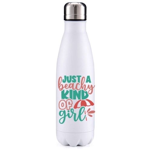 Just a beachy kind of girl bottle 1 summer inspired insulated metal bottle