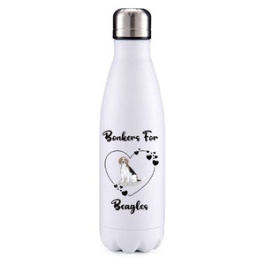 Bonkers for Beagle Colour 2 Dog Obsession Insulated Metal Bottle