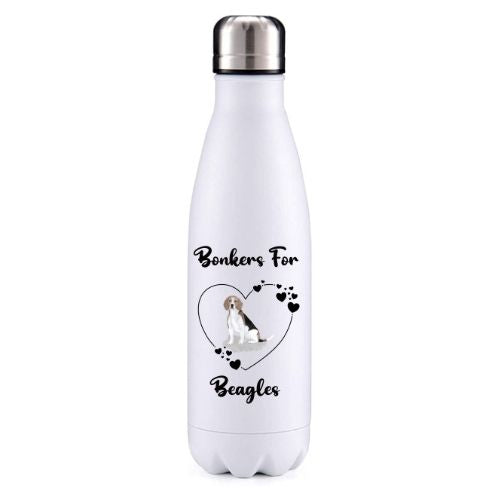 Bonkers for Beagle Colour 2 Dog Obsession Insulated Metal Bottle