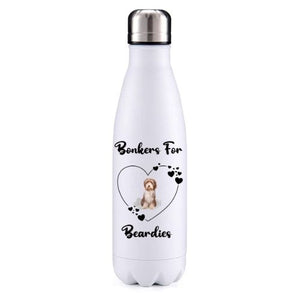 Bonkers for Beardies Colour 3 Dog Obsession Insulated Metal Bottle