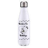 Bonkers for Bulldogs Colour 3 Dog Obsession Insulated Metal Bottle