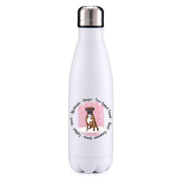 Boxer Pink Insulated Metal Bottle