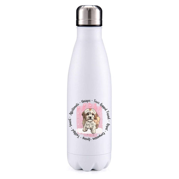 Cavachon two tone pink insulated metal bottle