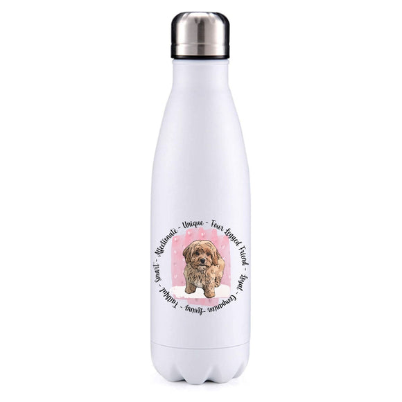 Cavachon sand pink insulated metal bottle