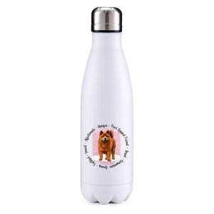 Chow Chow sand pink insulated metal bottle