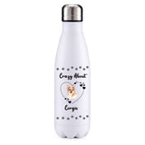 Crazy about Corgis Dog Obsession insulated metal bottle