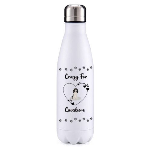 Crazy for Cavaliers Colour 2 Dog Obsession insulated metal bottle