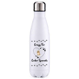 Crazy for Cocker Spaniels Dog Obsession insulated metal bottle