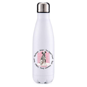 Dalmation very spotty pink insulated metal bottle