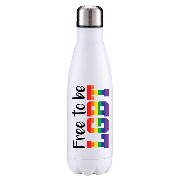 Free to be LGBT - LGBT Inspired insulated metal bottle