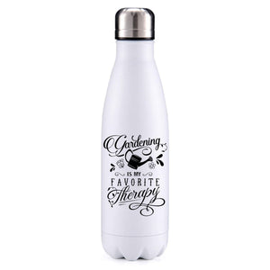 Gardening is my therapy 2 insulated metal bottle