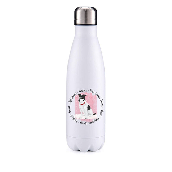 Jack Russell Pink Insulated Metal Bottle