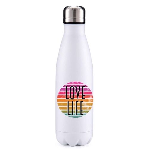 Love Life motivational insulated metal bottle