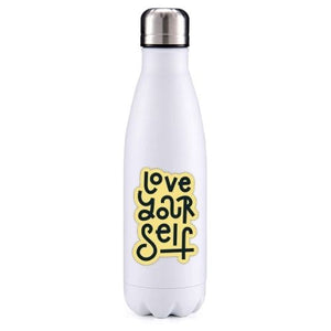 Love yourself motivational insulated metal bottle
