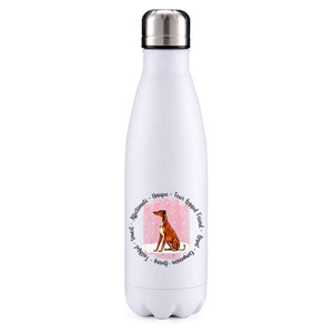 Lurcher pink insulated metal bottle