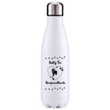 Nutty for Newfoundlands black dog obsession insulated metal bottle