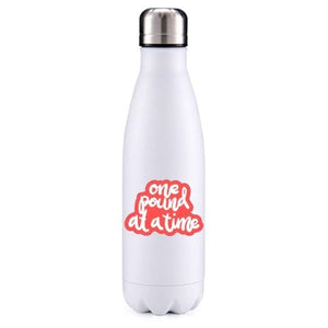 One pound at a time fitness inspired insulated metal bottle