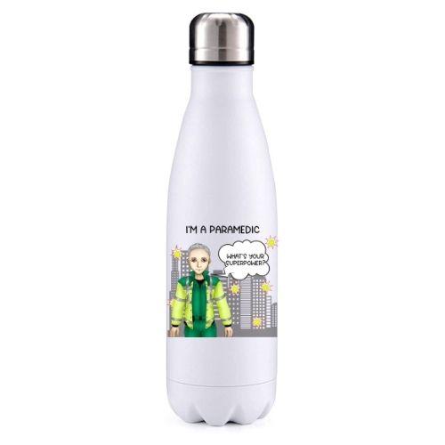 Paramedic male Grey key worker insulated metal bottle