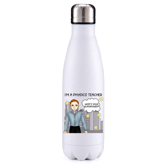 Physics Teacher male red hair insulated metal bottle