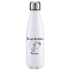 Terrific Yorkshire Terriers 2 dog obsession insulated metal bottle