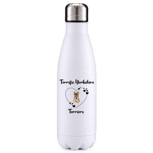 Terrific Yorkshire Terriers 1 dog obsession insulated metal bottle