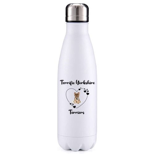 Terrific Yorkshire Terriers 1 dog obsession insulated metal bottle