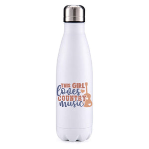 This girl loves Country Music insulated metal bottle