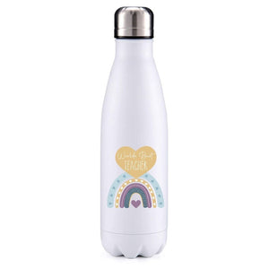 Worlds Best Teacher insulated metal bottle