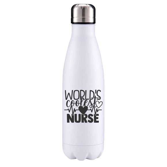 World's coolest nurse NHS key worker inspired insulated metal bottle